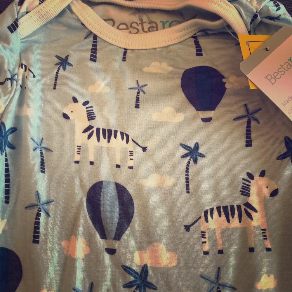 Bestaroo Zebra Romper 12-18 Months NWT
